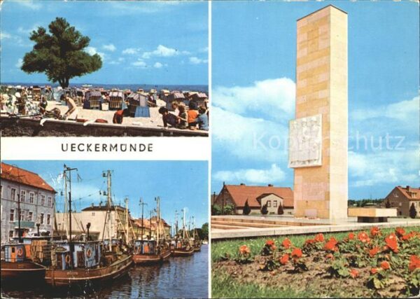 Ueckermuende Haffbad Hafen Sowjet Ehrenmal