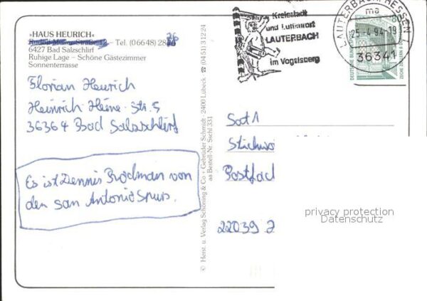 Bad Salzschlirf Haus Heinrich Terrasse Zimmer – Bild 2