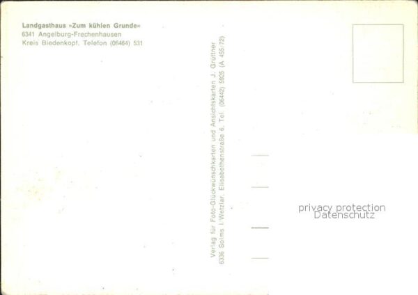Frechenhausen Landgasthaus Zum kühlen Grunde Jagdzimm – Bild 2