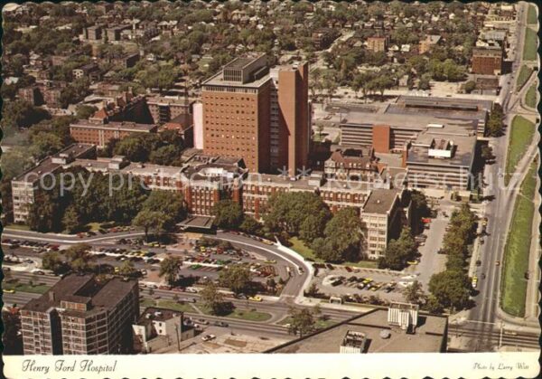 Detroit Maine Fliegeraufnahme Henry Ford Hospital