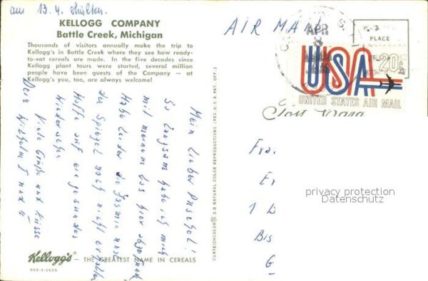 Battle Creek Michigan Fliegeraufnahme Kellog Company – Bild 2