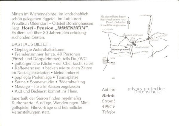 Preussisch Oldendorf Hotel Pension Immenheim im Wiehengebirg – Bild 2