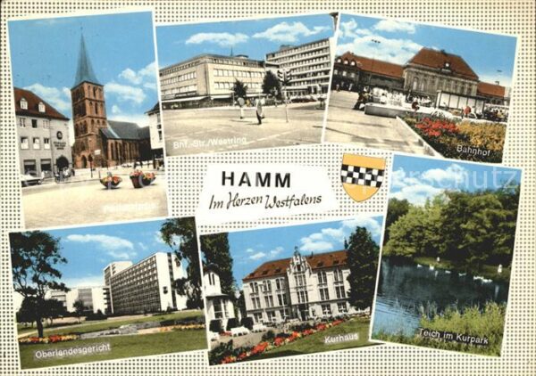 Hamm Westfalen Kurpark Kurhaus Bahnhof Oberlandesgeric