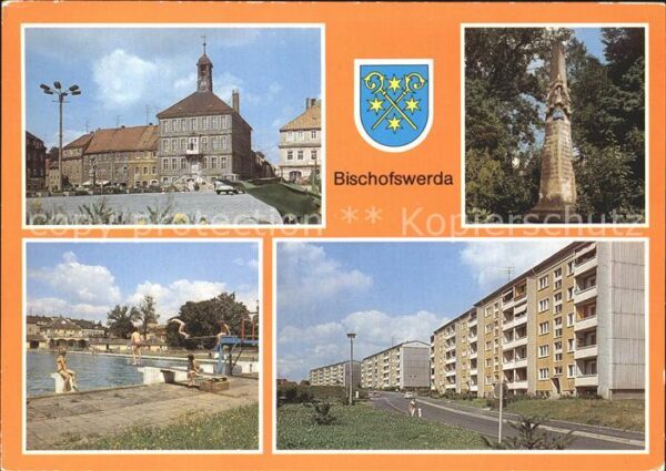 Bischofswerda Rathaus Postmeiensäule Freibad