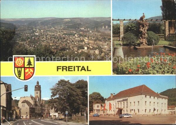 Freital Storchenbrunnen Dresdner Strasse Rathau