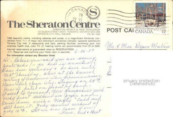 Toronto Canada Sheraton Centre Hotel – Bild 2