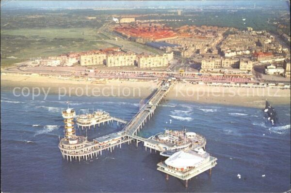 Scheveningen Fliegeraufnahme Seebrücke