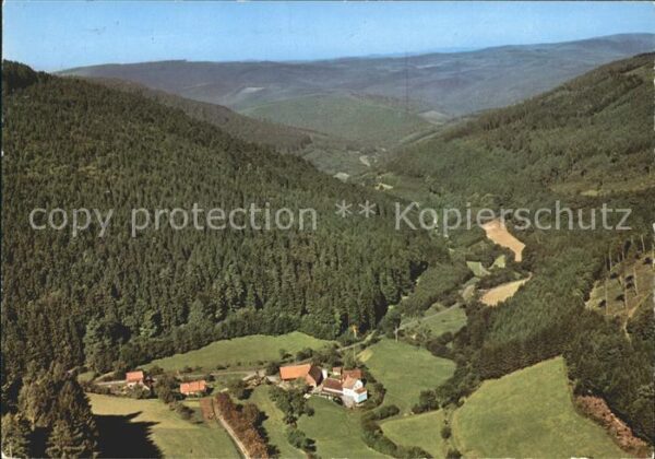 Waldkatzenbach Mühle im Höllgrund Fliegeraufnahme