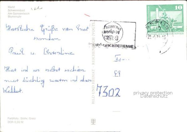 Neustadt Orla Makt Blumenuhr Gamsenteich – Bild 2