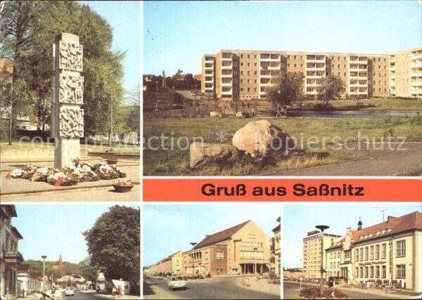 Sassnitz Ostseebad Ruegen Stele Neustadt Rügener Ring