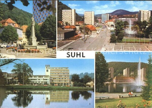 Suhl Thueringer Wald Karl-Marx-Platz Herrenteich