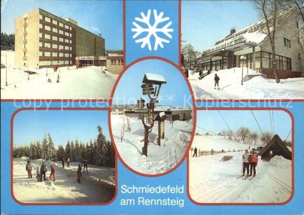 Schmiedefeld Rennsteig Skilift Eisenberg Erholungsheim Schöne