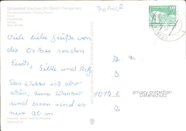 Wustrow Ostseebad Ferienheim-Plamag-Plauen Hafen Hauptstr – Bild 2