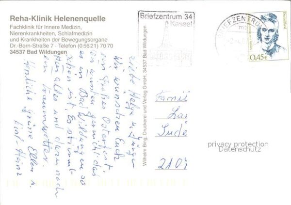 Bad Wildungen REHA Klinik Helenenquelle – Bild 2