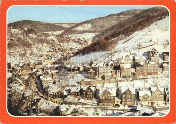 Lauscha Fliegeraufnahme im Winter