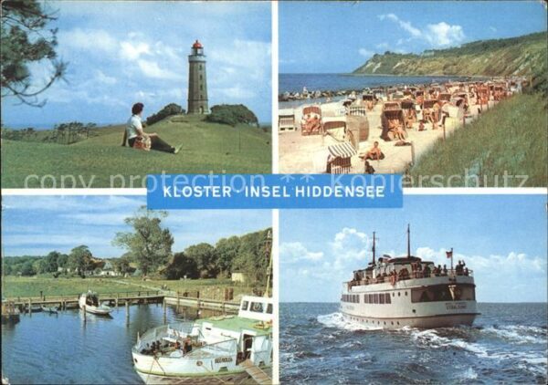Kloster Hiddensee Strand Leuchtturm Fähre