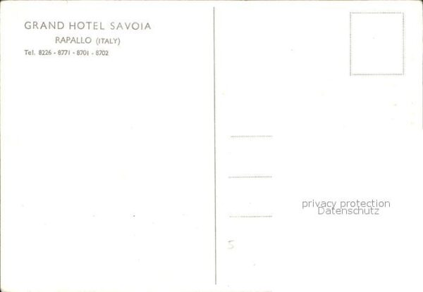 Rapallo Grand Hotel Savoia – Bild 2