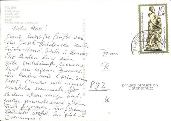 Kloster Hiddensee Hafen Leuchtturm Fischerhaus Restaurant – Bild 2