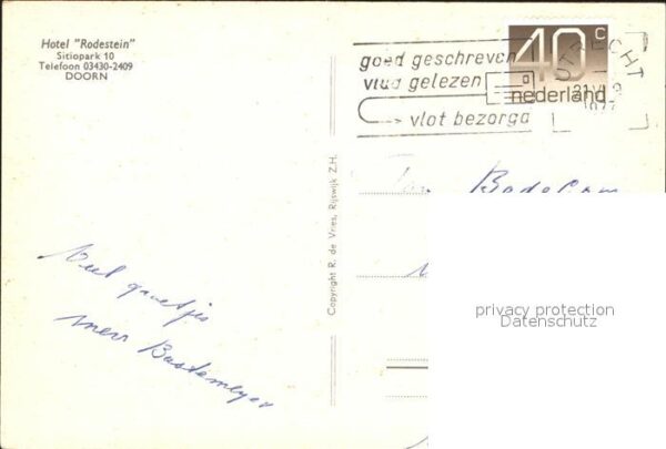 Doorn Niederlande Hotel Rodestein – Bild 2