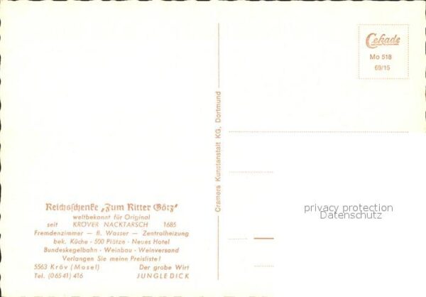 Kroev Mosel Restaurant Cröver Nacktarsch Reichssche – Bild 2