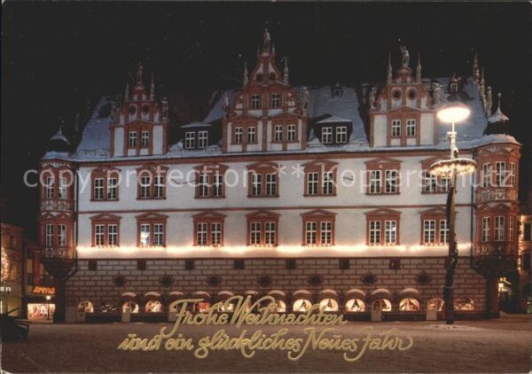 Coburg Stadthaus bei Nacht