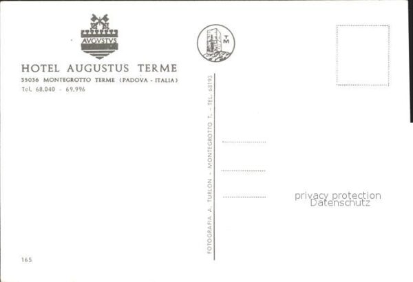 Montegrotto Terme Fliegeraufnahme Hotel Augustus Terme – Bild 2