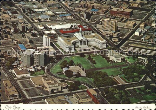 Denver Colorado Fliegeraufnahme Civic Center