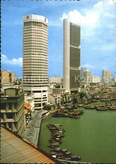Singapore Hochhäuser am Hafen