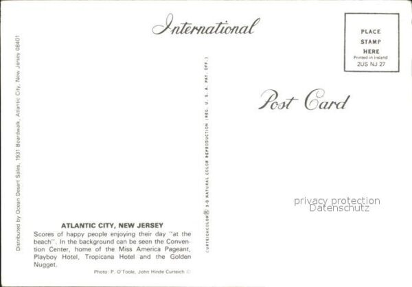 Atlantic City New Jersey Hotels Playboy Tropicana and Golden Nug – Bild 2