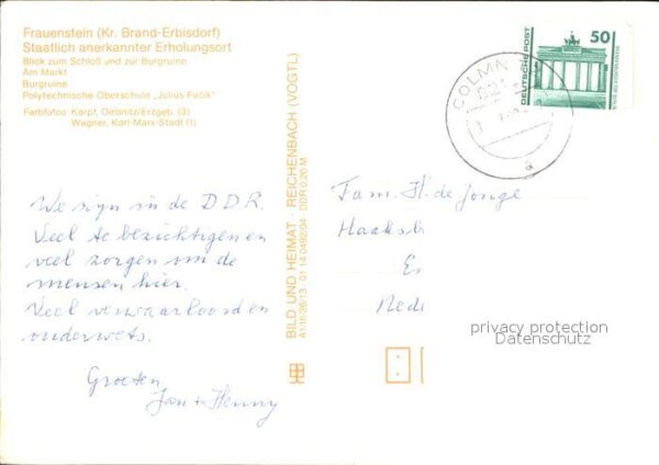 Frauenstein Sachsen Schloss und Burgruine Markt – Bild 2