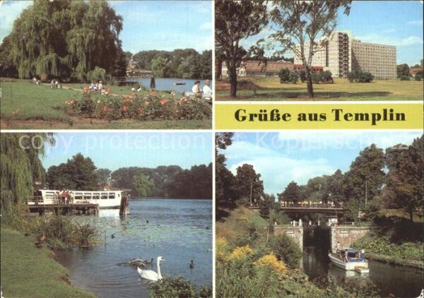 Templin Ratsteich Schleuse Erholungsheim Friedr