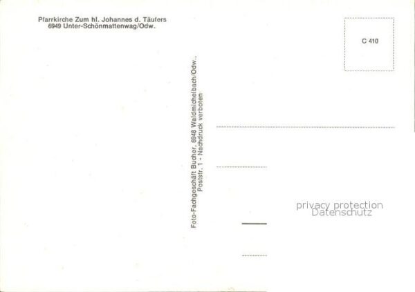 Unter Schoenmattenwag Pfarrkirche innen – Bild 2