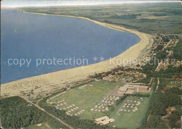 Travemuende Ostseebad Fliegeraufnahme Camping