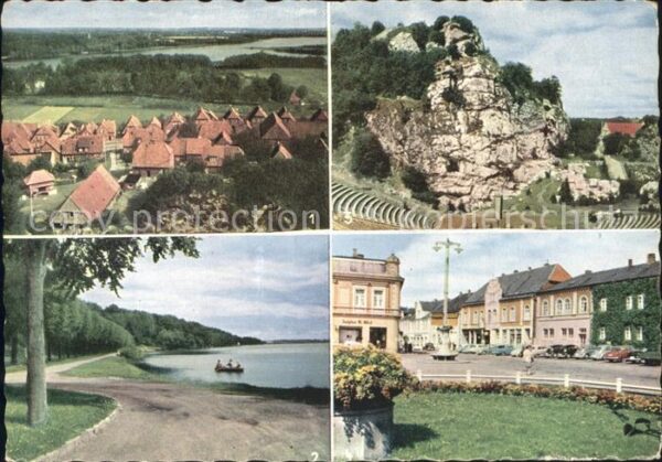 Bad Segeberg Blick vom Kalkberg Großer See Markt