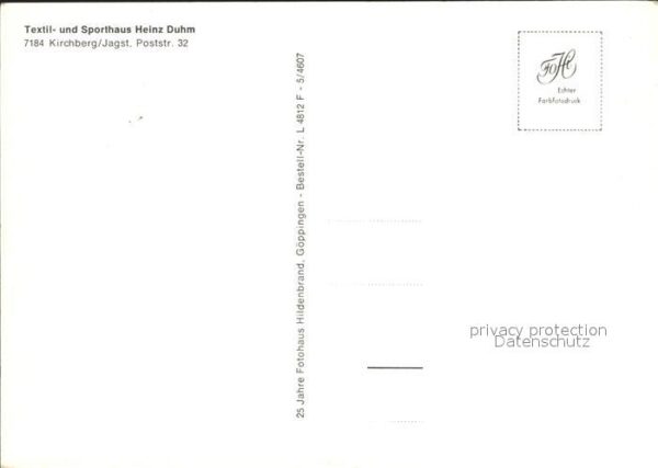 Kirchberg Jagst Fliegeraufnahme Textil- und Sporthaus H – Bild 2