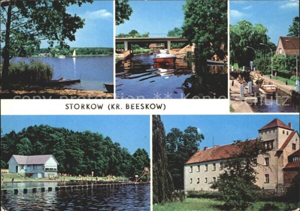 Storkow Mark See Kanal Schleuse Burg