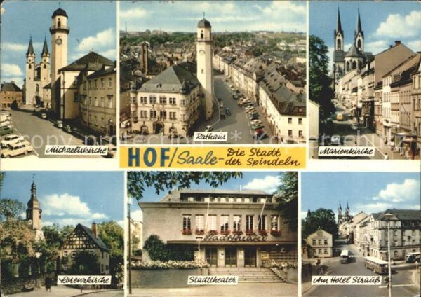 Hof Saale Kirchen Stadttheater Hotel Strauß