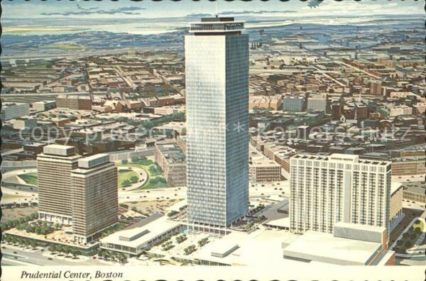 Boston Massachusetts Fliegeraufnahme Prudential Center