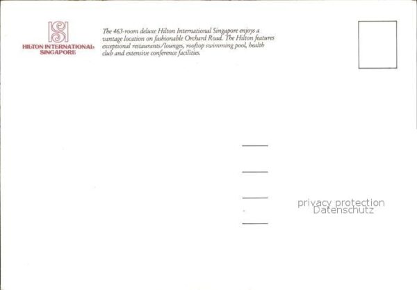 Singapore Hilton International – Bild 2