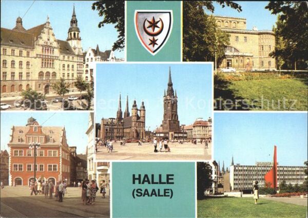 Halle Saale Hansering Markt Roter Turm Landesmuseum