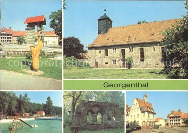 Georgenthal Gotha Waldbad Ruine des ehemaligen Zisterzins