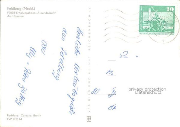 Feldberg Mecklenburg Erholungsheim Freundschaft am Haussee – Bild 2