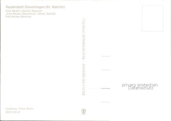 Stavenhagen Fritz Reuter Museum und Denkmal – Bild 2