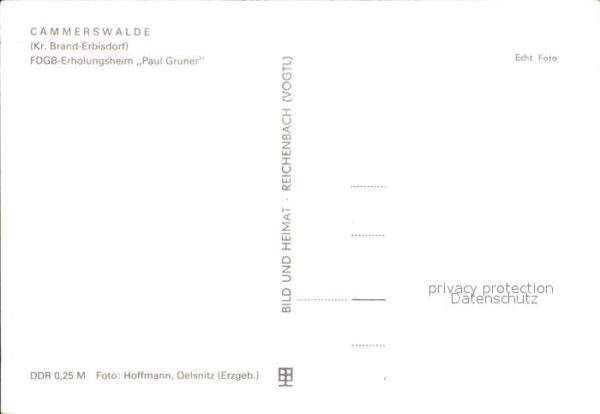 Caemmerswalde FDGB Erholungsheim Paul Gruner – Bild 2