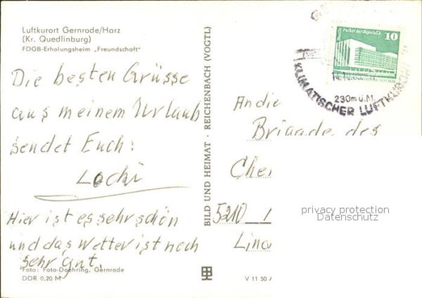 Gernrode Harz FDGB Erholungsheim Freundschaft – Bild 2
