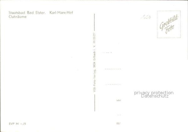 Bad Elster Karl Marx Hof Clubräume – Bild 2