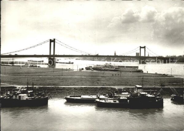 Duisburg Ruhr Homberger Rheinbrücke Hafenpartie