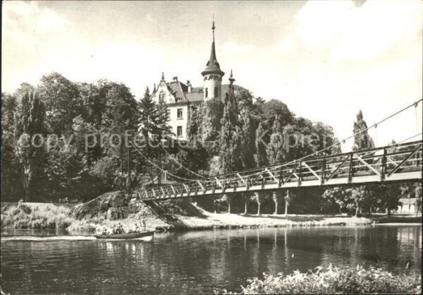 Grimma Gattersburg und Hängebrücke über die Mu