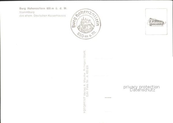 Hechingen Burg Hohenzollern Fliegeraufnahme – Bild 2