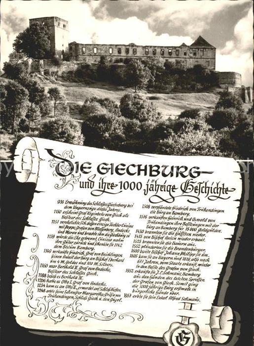 Bamberg Die Giechburg mit 1000jähriger Geschich